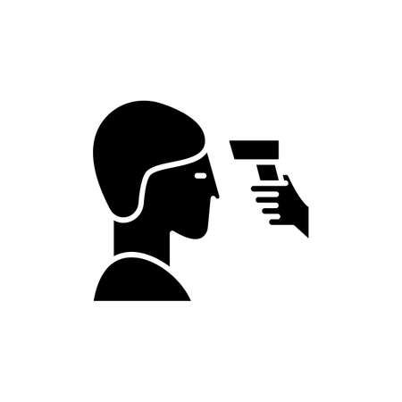 Body Temperature Check icon in vector. Logotypeのイラスト素材