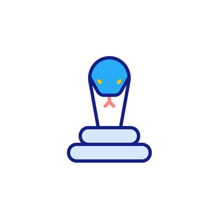 Snake icon in vector. Logotypeのイラスト素材