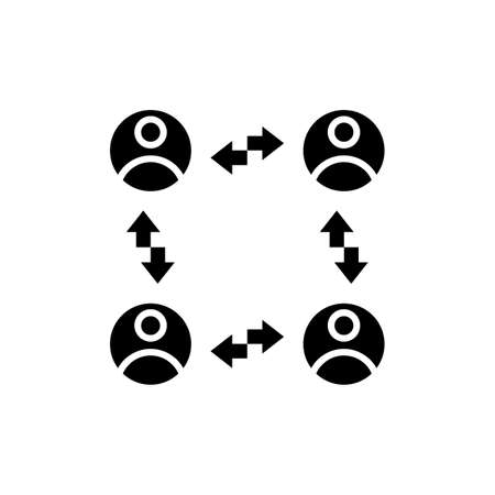Relationship Coaching icon in vector. logotypeのイラスト素材