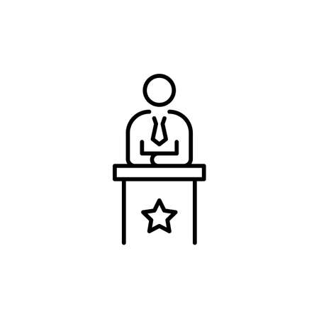 Ambassador icon in vector. logotypeのイラスト素材