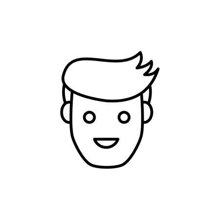 Smile icon in vector. logotypeのイラスト素材