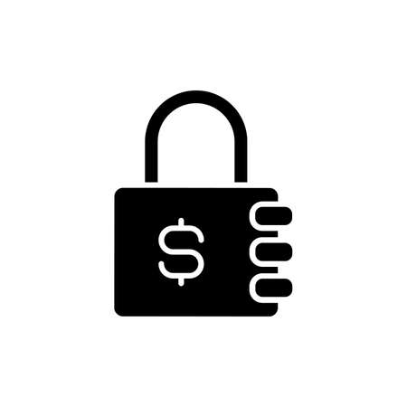 Secured Loan icon in vector. logotypeのイラスト素材