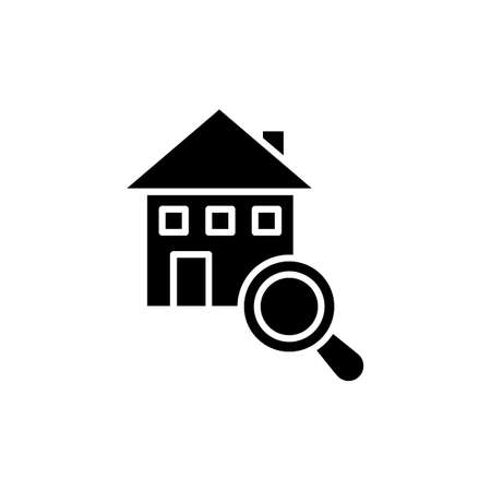 Home Search icon in vector. logotypeのイラスト素材