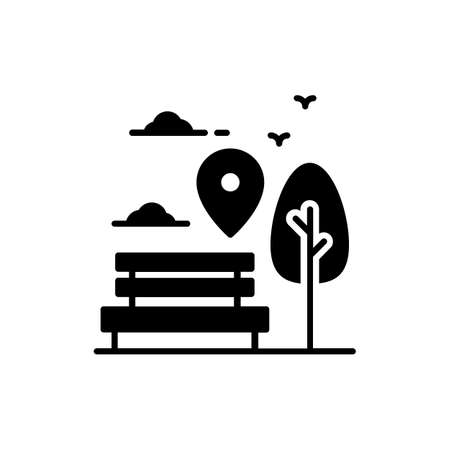 Park icon in vector. logotypeのイラスト素材