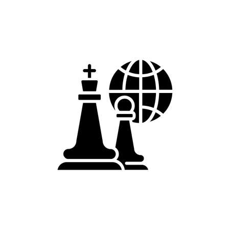 Global Strategy icon in vector. logotypeのイラスト素材