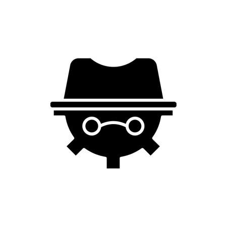 SEO Black hat icon in vector. logotypeのイラスト素材