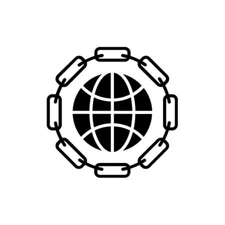 Link Wheel icon in vector. logotypeのイラスト素材