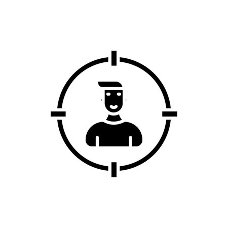 Target Audience icon in vector. logotypeのイラスト素材