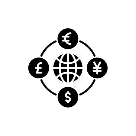 Global Currency icon in vector. logotypeのイラスト素材