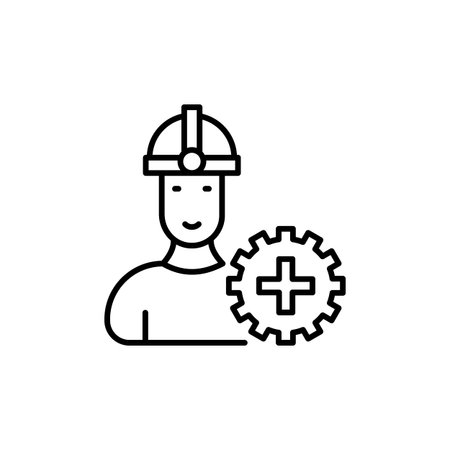 Worker Safety icon in vector. logotypeのイラスト素材