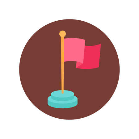 Milestone icon in vector. Logotypeのイラスト素材
