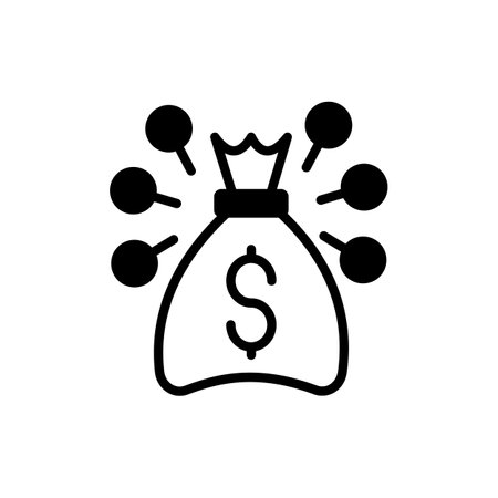 Crowdfunding icon in vector. Logotypeのイラスト素材