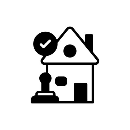 Mortgage Loan icon in vector. Logotypeのイラスト素材