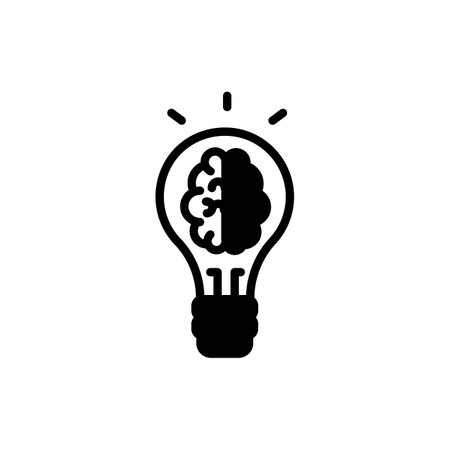 Creative Idea icon in vector. Logotypeのイラスト素材