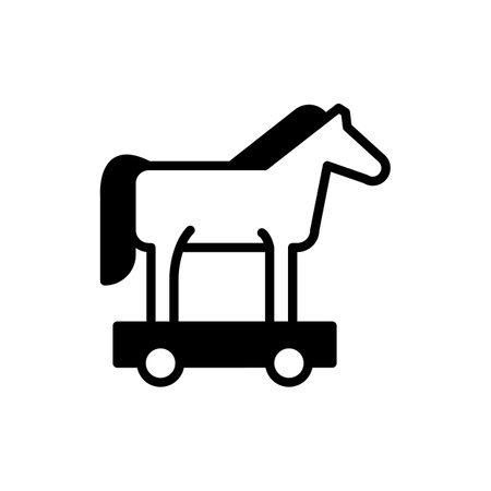 Trojan icon in vector. Logotypeのイラスト素材