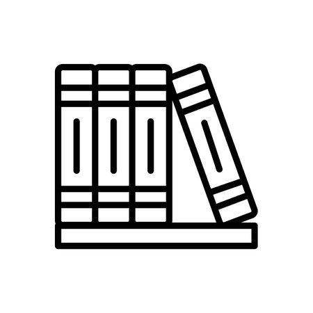 Library  icon in vector. Logotypeのイラスト素材