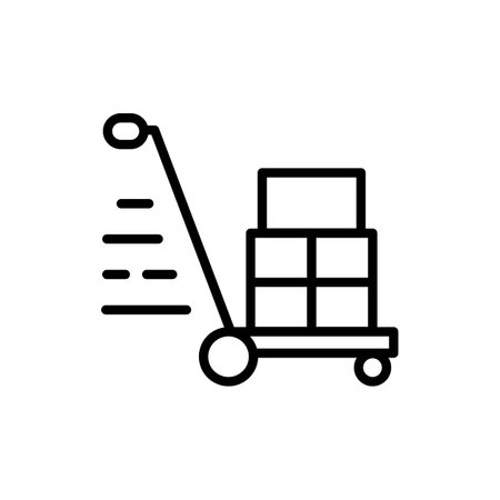 Cargo  icon in vector. Logotypeのイラスト素材