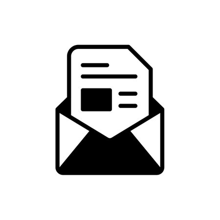 Email icon in vector. Logotypeのイラスト素材