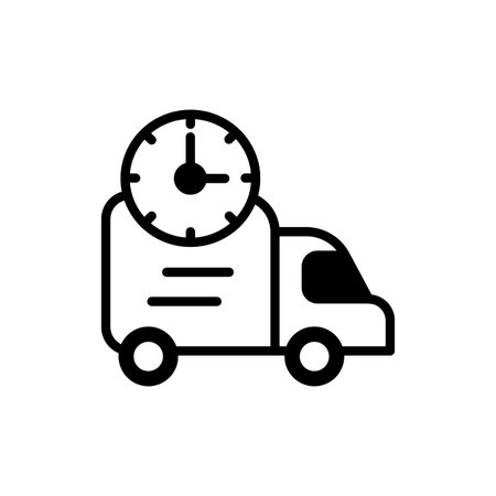 Delivery icon in vector. Logotypeのイラスト素材