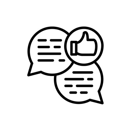 Feedback  icon in vector. Logotypeのイラスト素材
