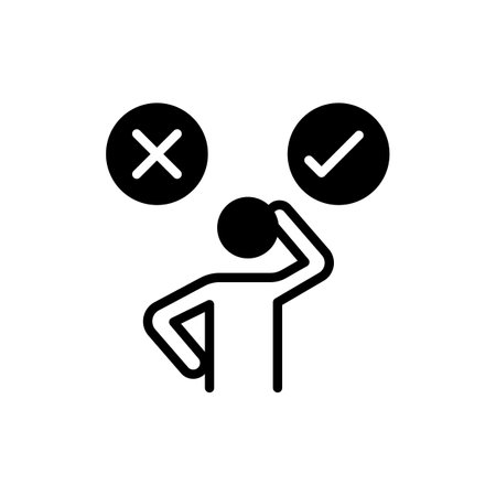 Decision icon in vector. Logotypeのイラスト素材