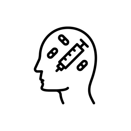 Addiction icon in vector. Logotypeのイラスト素材