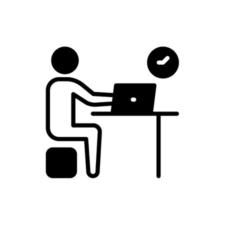 Employee icon in vector. Logotypeのイラスト素材