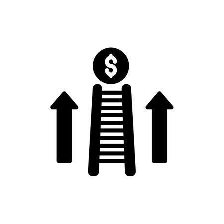 Career Ladder icon in vector. Logotypeのイラスト素材
