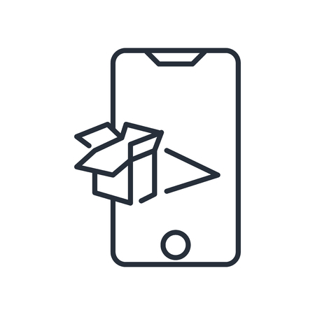 Augmented reality icon vector isolated on white background for your web and mobile app design, Augmented reality logo conceptの写真素材