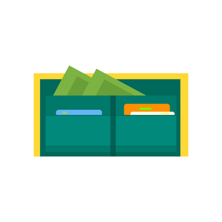 Wallet icon vector isolated on white background for your web and mobile app design, Wallet logo conceptの写真素材