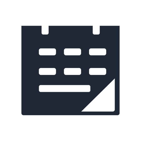 Calendar icon vector isolated on white background for your web and mobile app design, Calendar logo conceptの写真素材