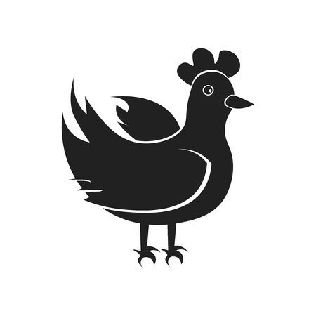 Chicken icon vector isolated on white background for your web and mobile app design, Chicken logo conceptの写真素材