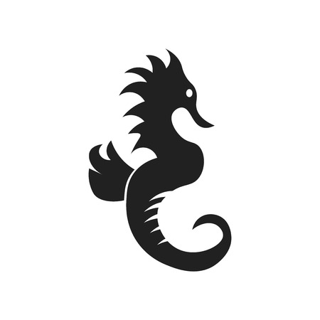Seahorse icon vector isolated on white background for your web and mobile app design, Seahorse logo conceptの写真素材