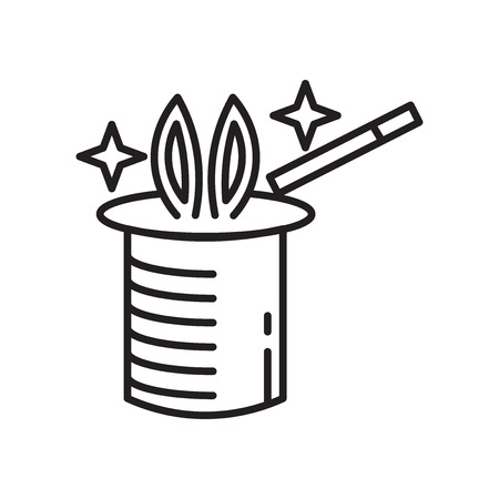 Magician Hat icon vector isolated on white background for your web and mobile app design, Magician Hat logo conceptの写真素材