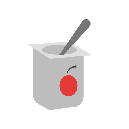 Yogurt icon vector isolated on white background for your web and mobile app design, Yogurt logo conceptの写真素材