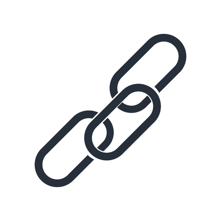 Chain icon vector isolated on white background for your web and mobile app design, Chain logo conceptの写真素材