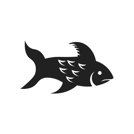 Big Fish icon vector isolated on white background for your web and mobile app design, Big Fish logo conceptの写真素材