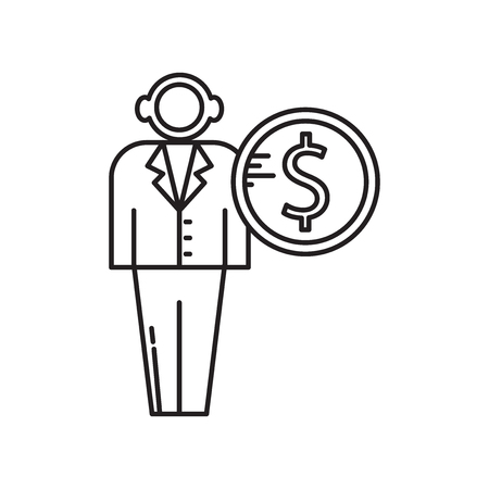 Salary icon vector isolated on white background for your web and mobile app design, Salary logo conceptの写真素材