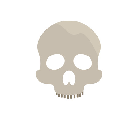 Skull icon vector isolated on white background for your web and mobile app design, Skull logo conceptの写真素材