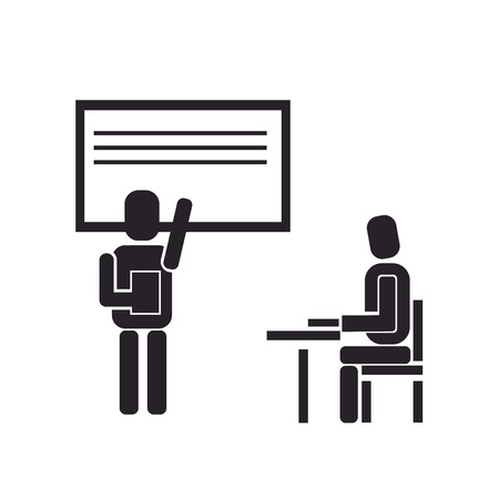 Learning icon vector isolated on white background for your web and mobile app design, Learning logo conceptのイラスト素材