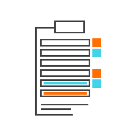 List icon vector isolated on white background for your web and mobile app design, List logo conceptのイラスト素材