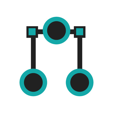 Data flow icon vector isolated on white background for your web and mobile app design, Data flow logo concept