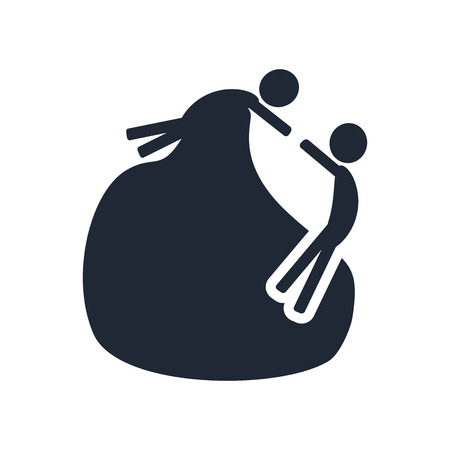 Help icon vector isolated on white background for your web and mobile app design, Help logo conceptのイラスト素材
