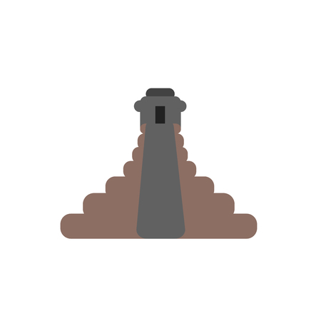 Chichen Itza icon vector isolated on white background for your web and mobile app design, Chichen Itza logo conceptのイラスト素材