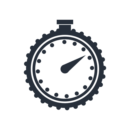 Stopwatch icon vector isolated on white background for your web and mobile app design, Stopwatch logo conceptのイラスト素材