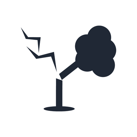 Disaster icon vector isolated on white background for your web and mobile app design, Disaster logo conceptのイラスト素材