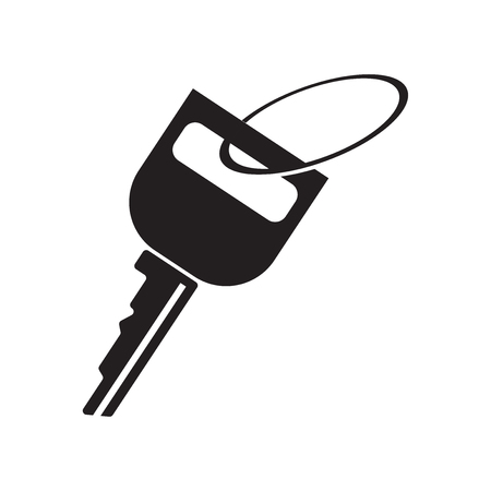 Car key icon vector isolated on white background for your web and mobile app design, Car key logo conceptのイラスト素材