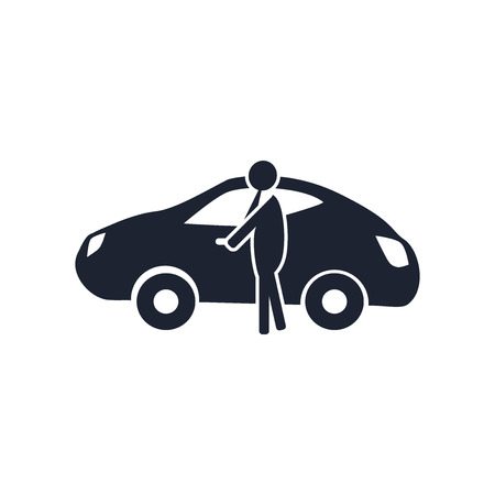 Sport car icon vector isolated on white background for your web and mobile app design, Sport car logo conceptのイラスト素材