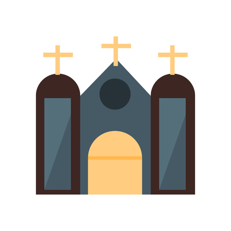 Church icon vector isolated on white background for your web and mobile app design, Church logo conceptのイラスト素材