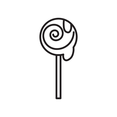 Lollipop icon vector isolated on white background for your web and mobile app design, Lollipop logo conceptのイラスト素材